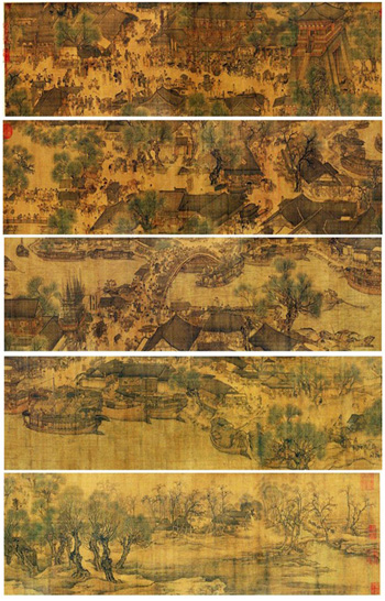 开封之最-中国最早、最大的城市真实写照画卷---清明上河图