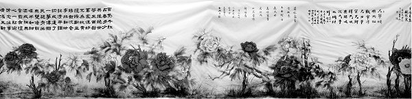 江桦与他的《盛世牡丹图》