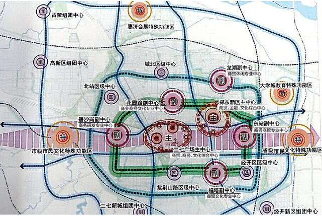 郑州将规划建设两个主中心 二七广场与郑东新区